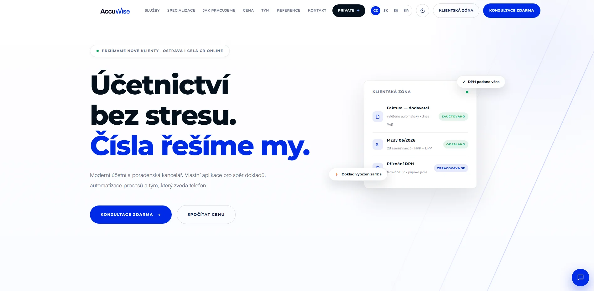 AccuWise – počítač