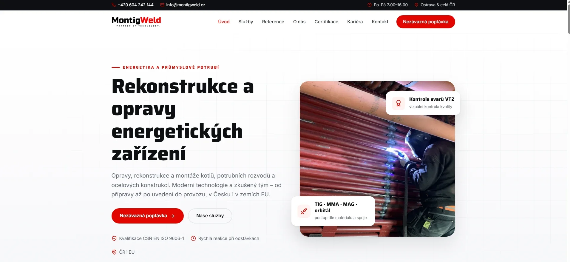 Montig Weld – počítač